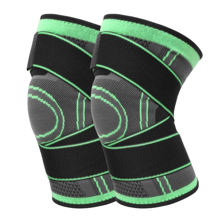 

Amazon Best Seller Sports Knee Support Compression Sleeve Knee Brace, Green, orange, black