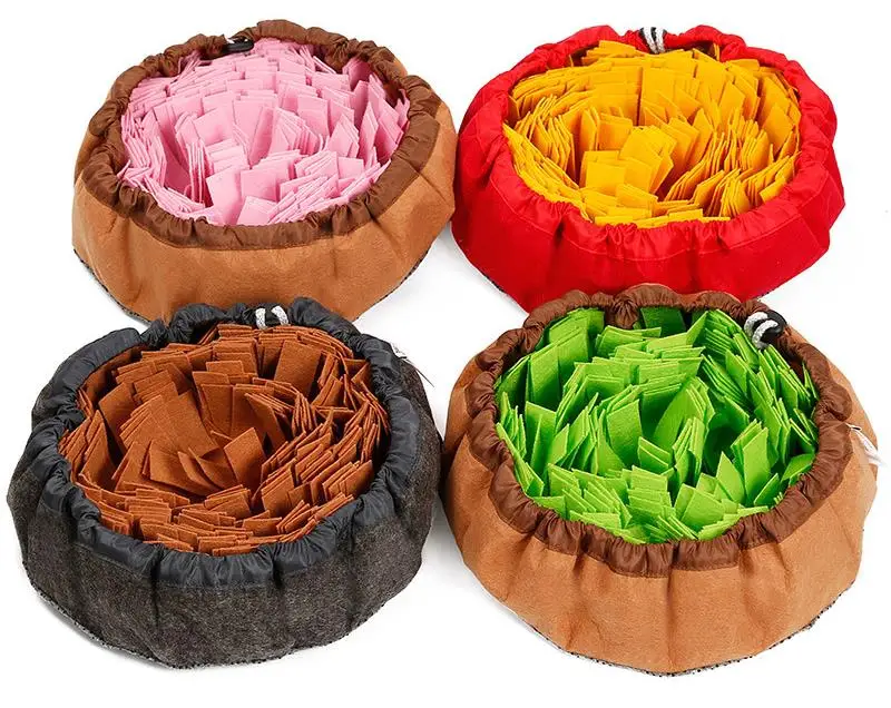 

Dog Sniffing Training Olfactory Mat Activity Blanket Feeding Mat Dog Food Slow Feeding Release Stress Pet Blanket Toy, Customized color
