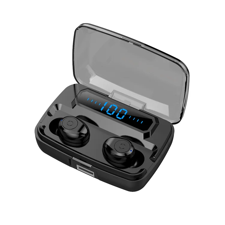 Tws true wireless stereo factory headphones cheap headset F9-3 v5.0 in-ear true  hifi earbuds Earphone charge for ipone