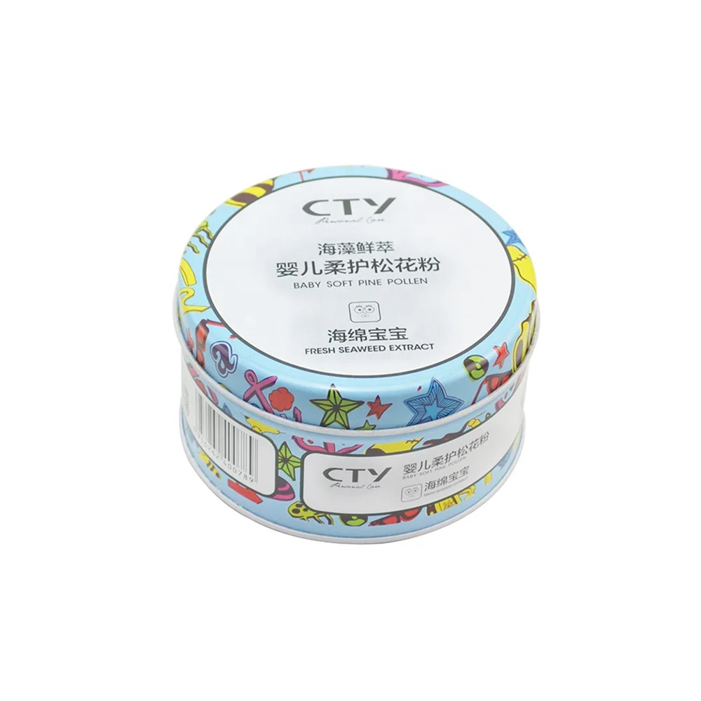 
Wholesale round decorative matt tins metal soap tin box for gift 