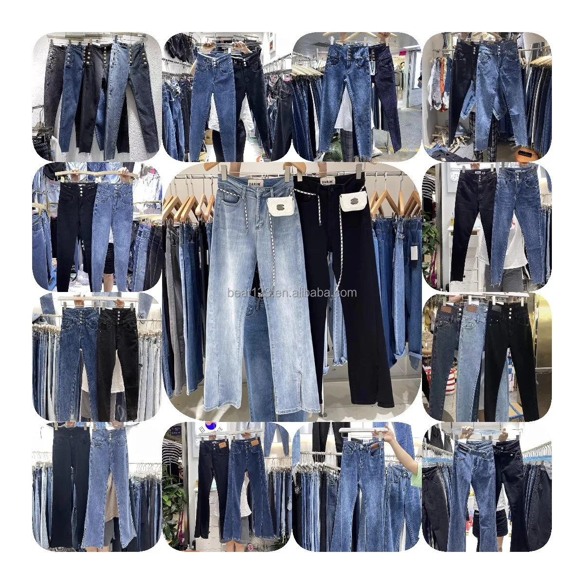 

2022 hot style small trousers women's jeans new stretch high waist jeans with holes jeans women