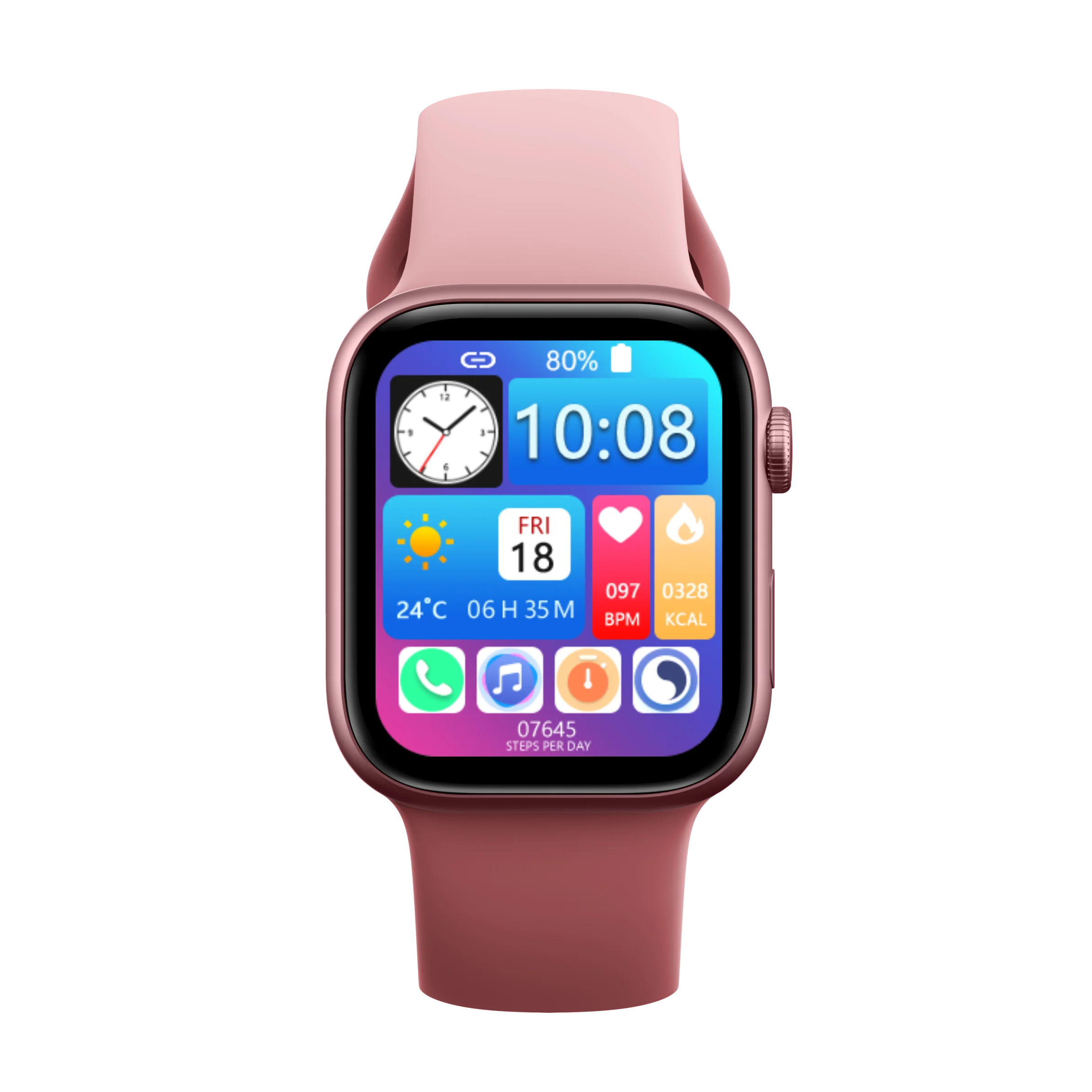 

DT300PRO Wireless Charging Smart Watch 1.8 Inch square screen Heart Rate Track BT Smart Watch PK HW22PRO W26+