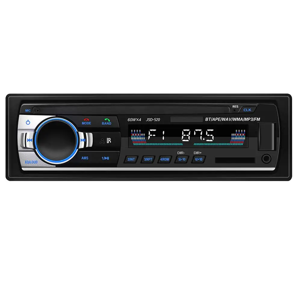 
1DIN In Dash Car Radio Stereo Remote Control Digital Bluetooth Audio Music Stereo 12V USB/SD/AUX IN Car Radio Mp3 Player  (62371138265)