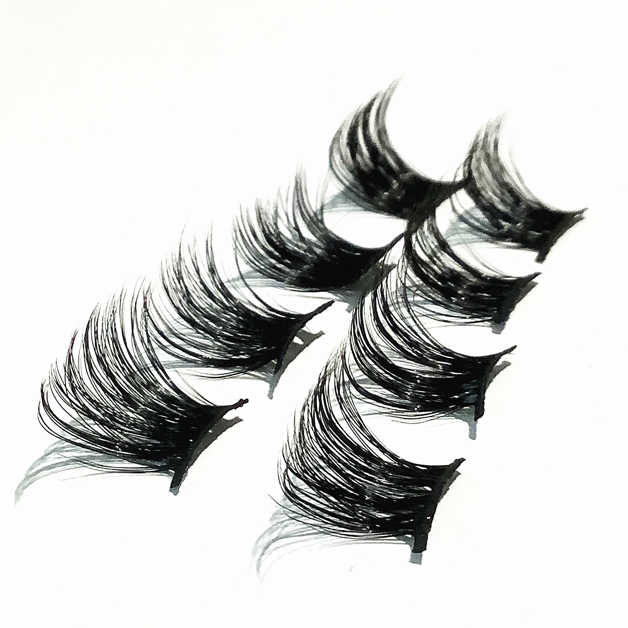 

New style volume segmented eyelashes diy individual precut extention eyelashes very fluffy natural 3d cluster eyelashes