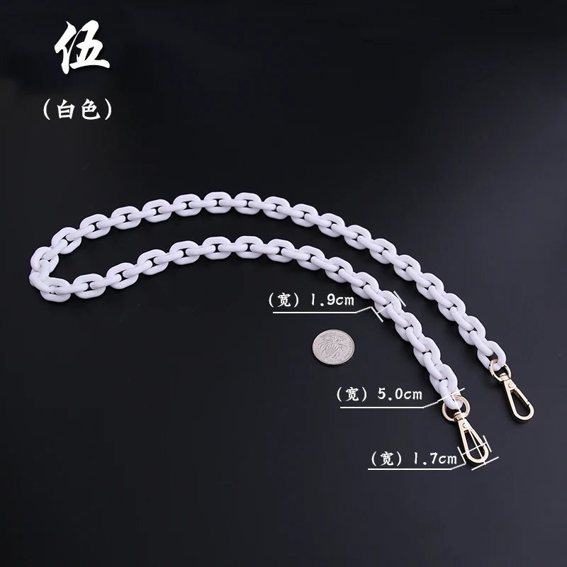 

Vintage Plastic Gradient Bag Resin Chain Diy Accessories, Customized color