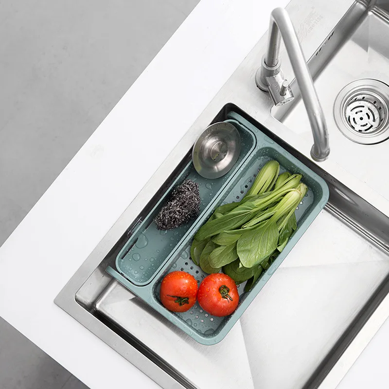 

Wholesale Wash Folding Drain Basket Telescopic Folding Drain Basket kitchen sink Drain Storage Basket, Picture