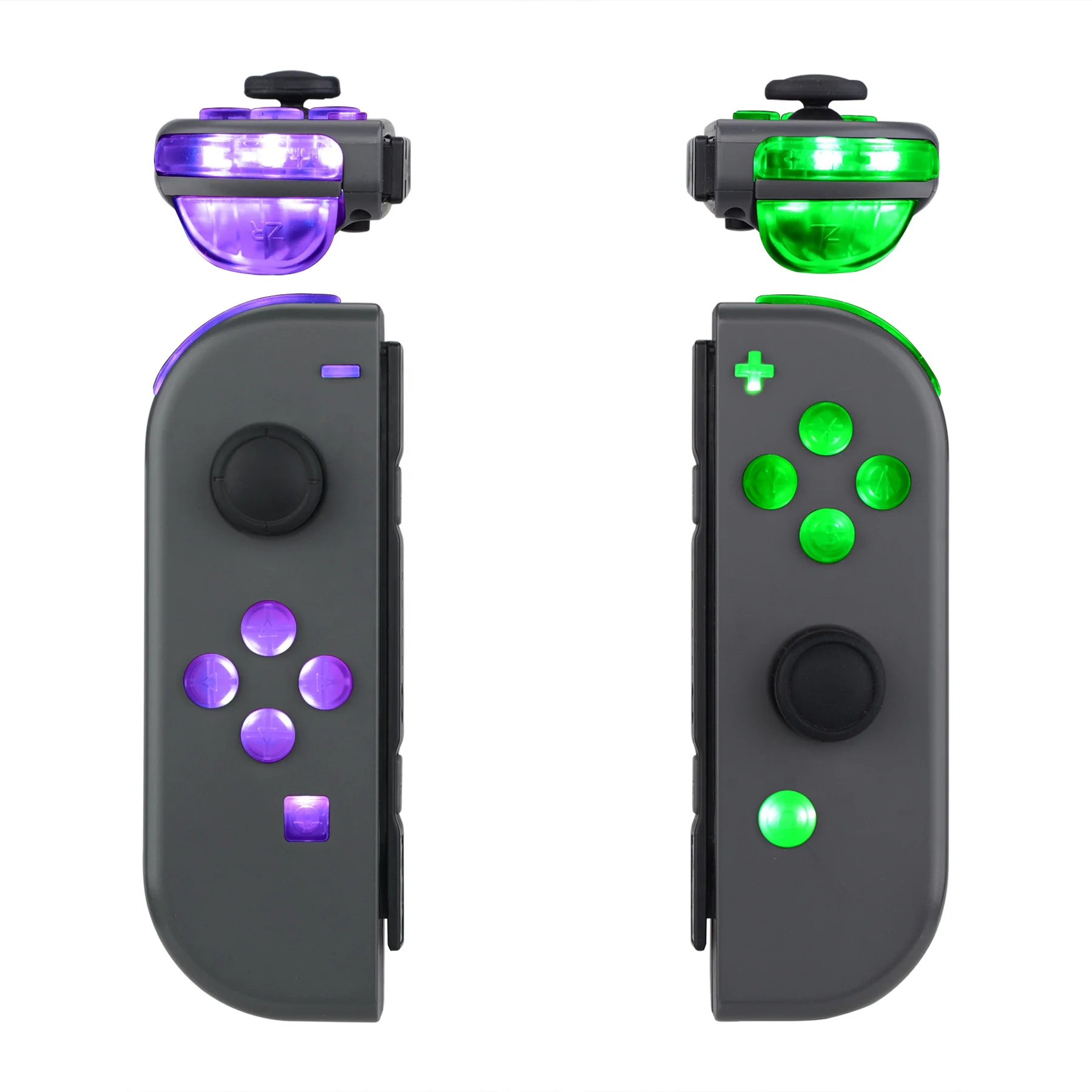 

7 Colors 9 Modes Button Control DFS Led Kit Mod With Clear Buttons NS Switch Tool For Nintendo Switch Oled joy con