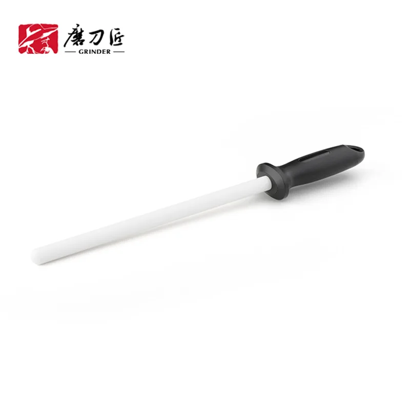 

Professional 10 inch Diamond Coated Sharpening High Quality Stainless Steel Knife Sharpener Tool Blade T0843C, White, black