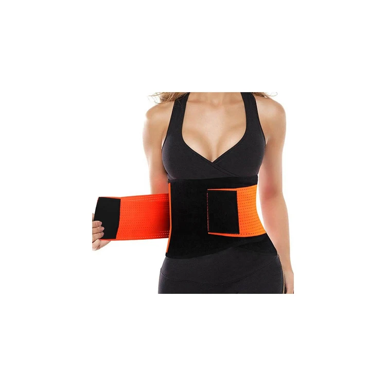 

Waist Cincher Trainer Belt Tummy Control Body Girdle Corset Gym Workout Sport Body Shaper, Black red yellow blue rose red