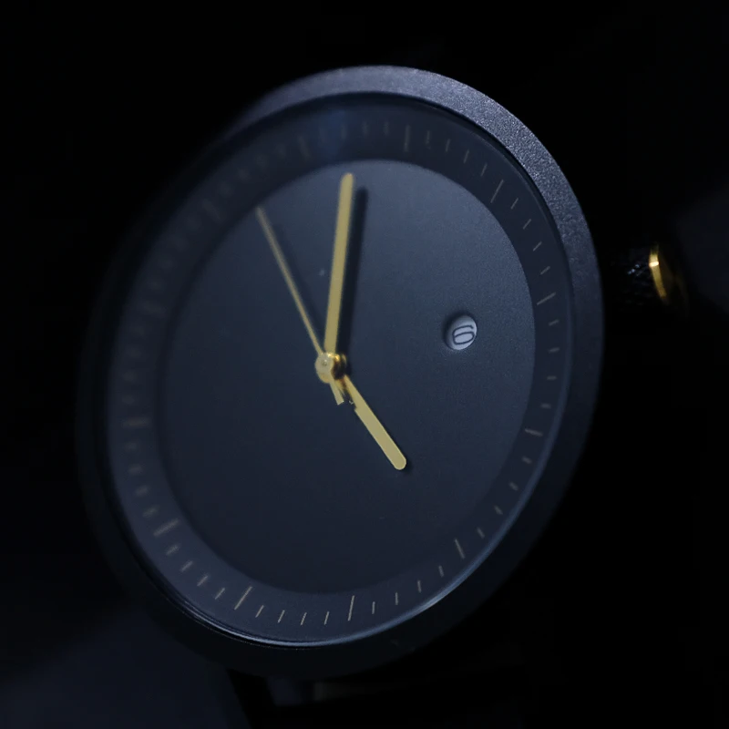 
New ready to ship men watches date China factory water resistant black retail 
