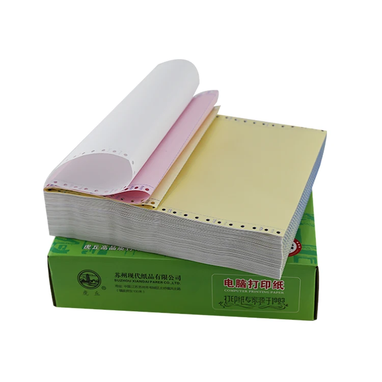 
2020 high quality computer form paper 9.5x11 1~3ply continuous computer printing paper for sale 