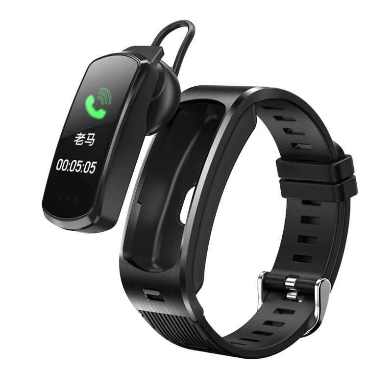 

M6 Fitness Bracelet Wristband Wireless Earphone 2 In 1 IP67 Waterproof Sport Smart Watch