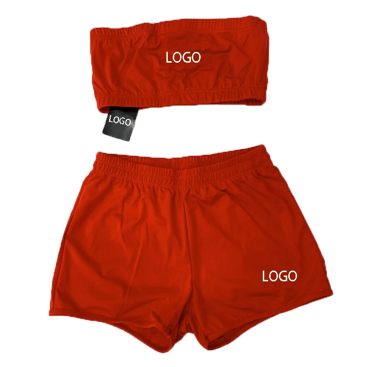 

Hot Summer 2021 women workout sets sports brand custom biker shorts set women fitness shorts