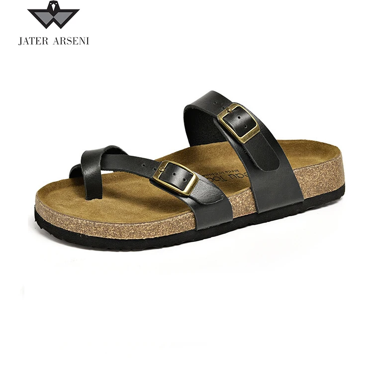

Men's leather sandals summer outdoor woodland sandals men's large size leather lazy slippers