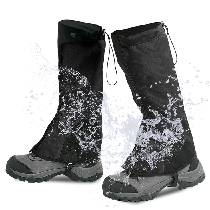 

Geertop Unisex Snow Boot Covers Leg Gaiter Windproof Waterproof Warmer, Black