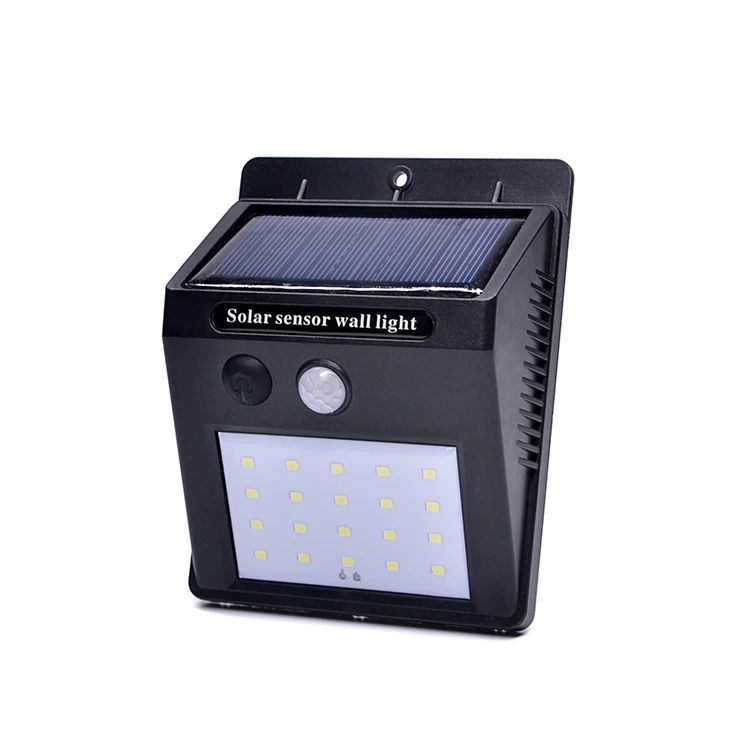 

LED Outdoor Super Bright Security Garden Waterproof Wireless Motion Sensor 20 led Solar Wall Lights, Orange/blue/white/yellow