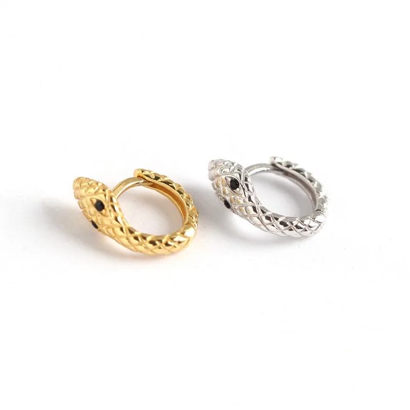

Hot Selling Individuality Women Stainless Steel Snake Shaped Animals Hoop Earring Jewelry