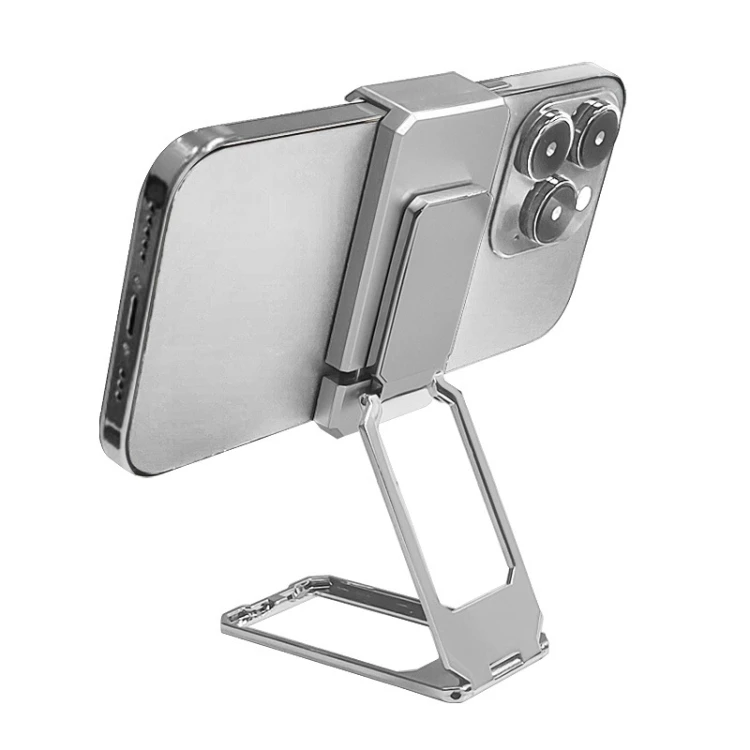 

Back Clip Double Ring Magnetic Metal Folding Phone Bracket Desktop Lazy Ring Phone Holder