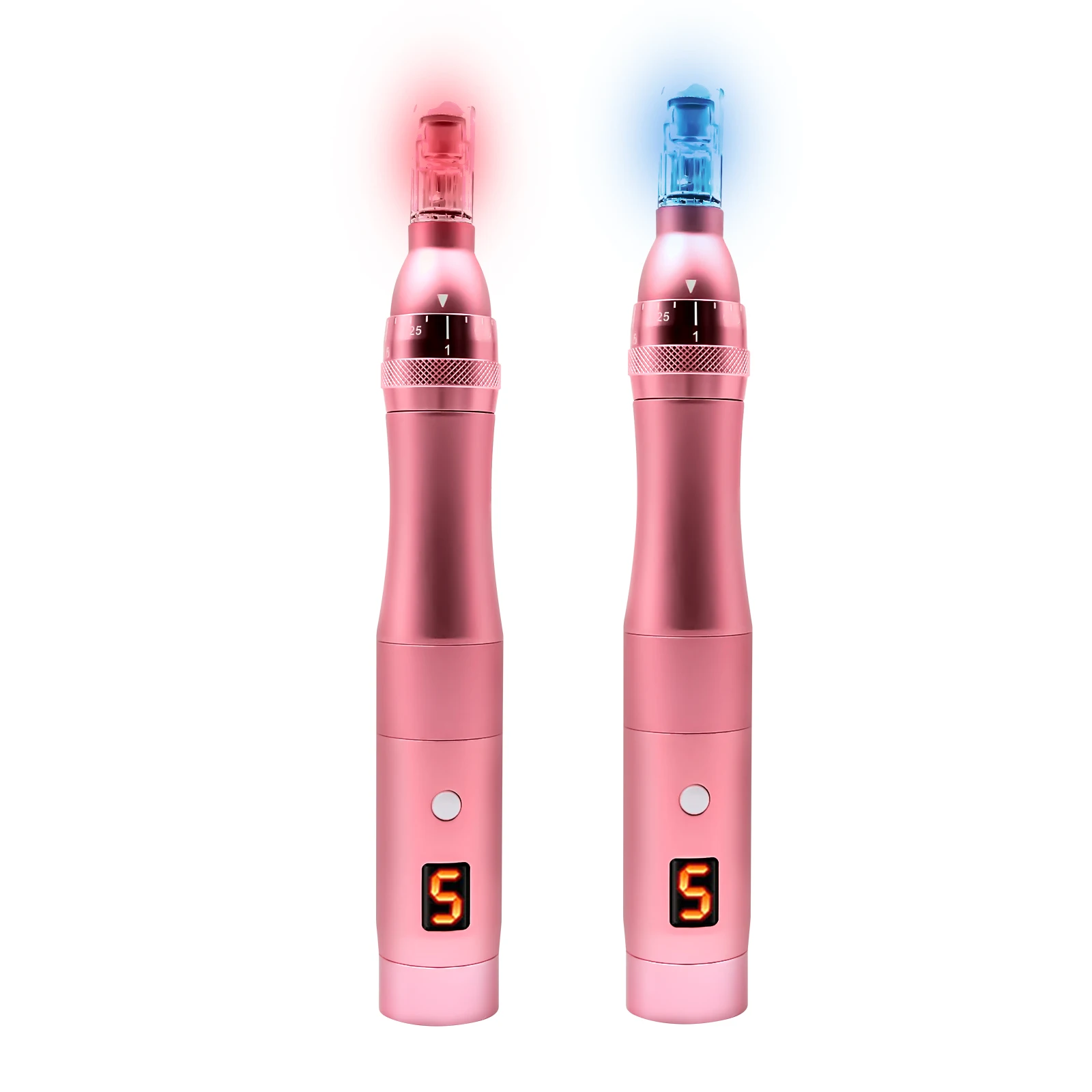 

Vkk Professional Microneedle Dermapen Red Light Therapy Microneedling Pen Machine, Pink