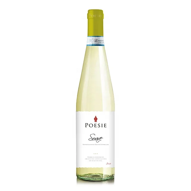 
Italian white wine - Soave DOC - Poesie - glass bottle 0,75l - Color: Straw yellow - Palate: Pleasant, noble 