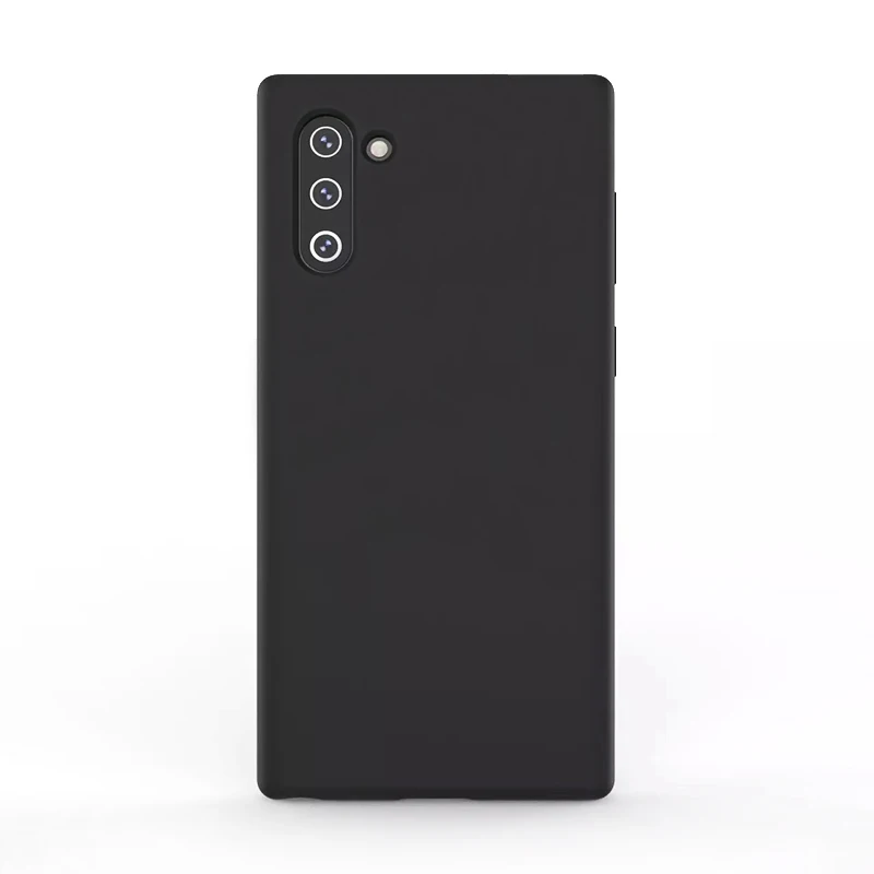 

Hot Sale Factory Silicone Mobile Phone Case For Samsung Galaxy Note 10 Case /Note 10Plus Silicone Back Case, 15 colors