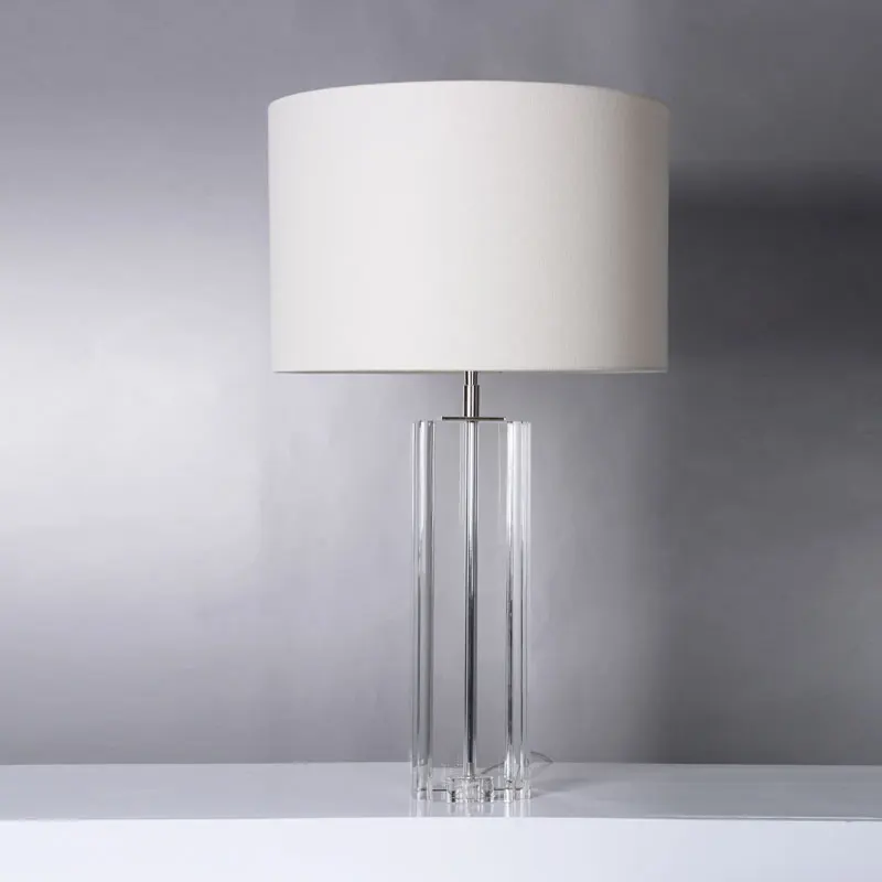 American Turkish Modern Decoration Glass Crystal Candelabra Long Mini Decorative Table Lamp