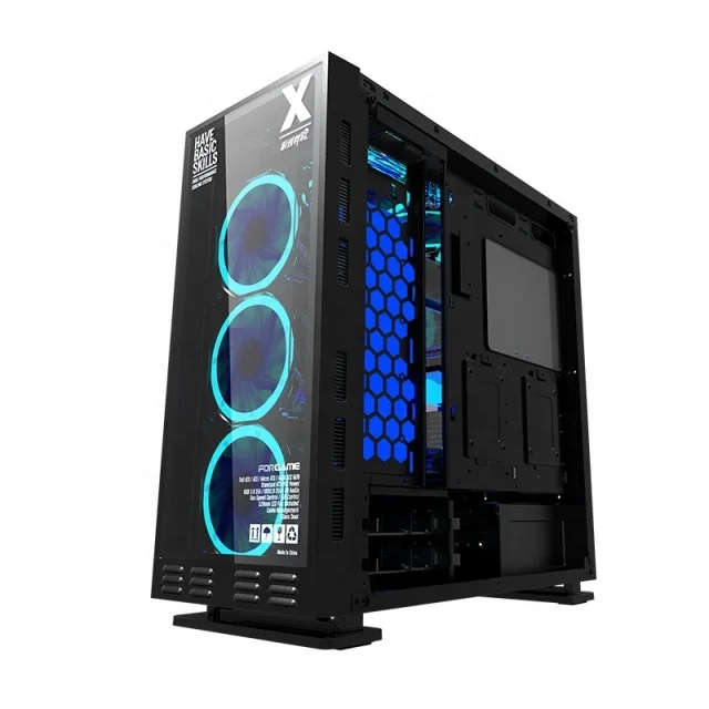 

FreeShipping Full Tower ATX OEM Modern Desktop Gaming Computer Case, Black