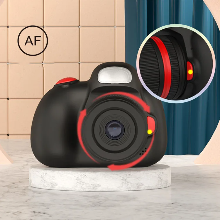 

2.4'' IPS front and rear selfie camera AF auto focus real camera for kids small SLR children's digital sports camera