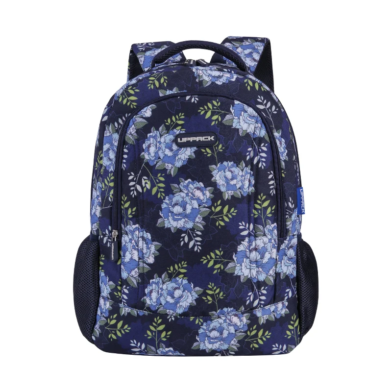 

New fashion flower pattern design high quality school backpack, Customized