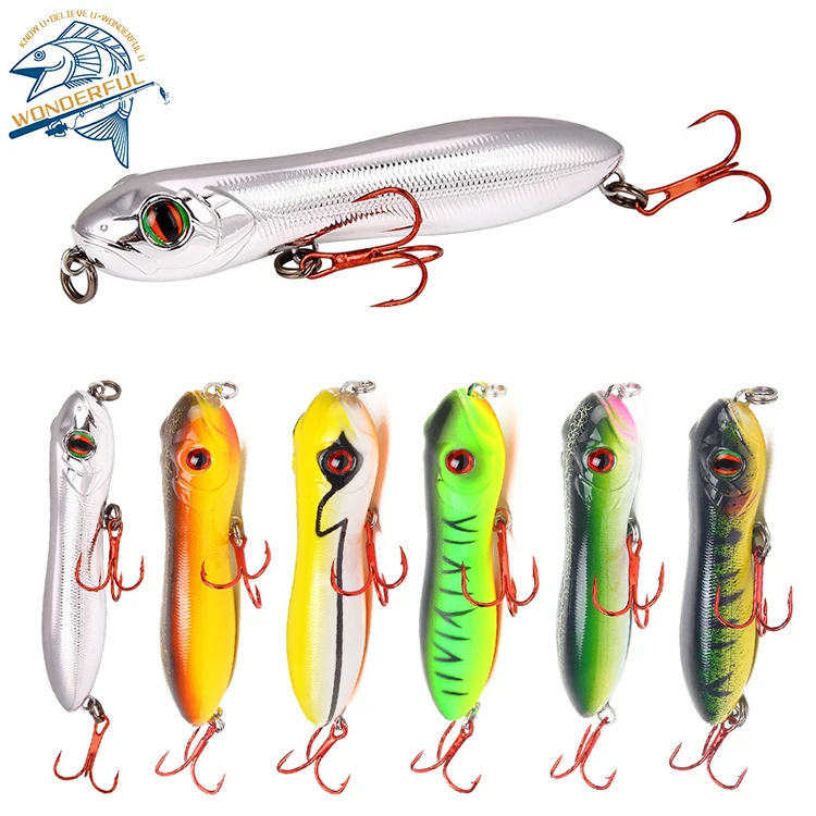 

105cm 16g ABS Plastic Hard Artificial Bait Wobbler Floating Snakehead Topwater Pencil Lure