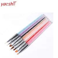 

Yaeshii cheap popular Manicure Nail Dotting Art Pen kolinsky acrylic handle nail pen brush set