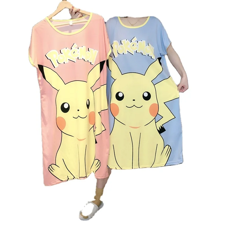 

Women Sleep Shirt Casual Night Gown Short Sleeve Night Wear Home Dress Plus Size