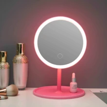 SUPVOX espejo de maquillaje de vanidad de mesa con soporte espejo cosm/ético de escritorio espejo dorado para maquillaje