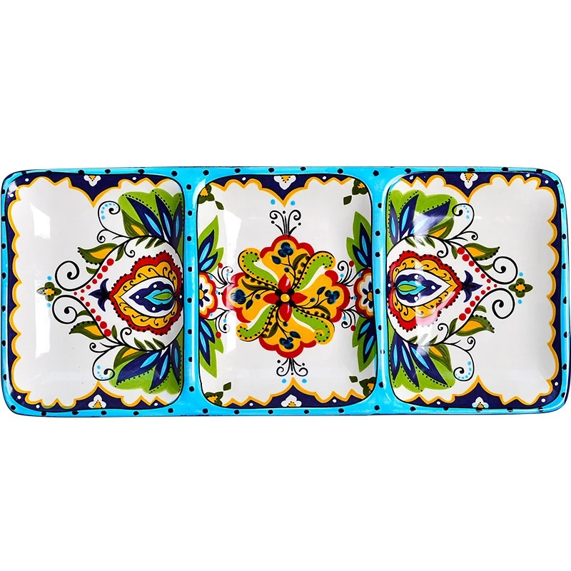 

Tropical style hand-painted sauce dish snack dish