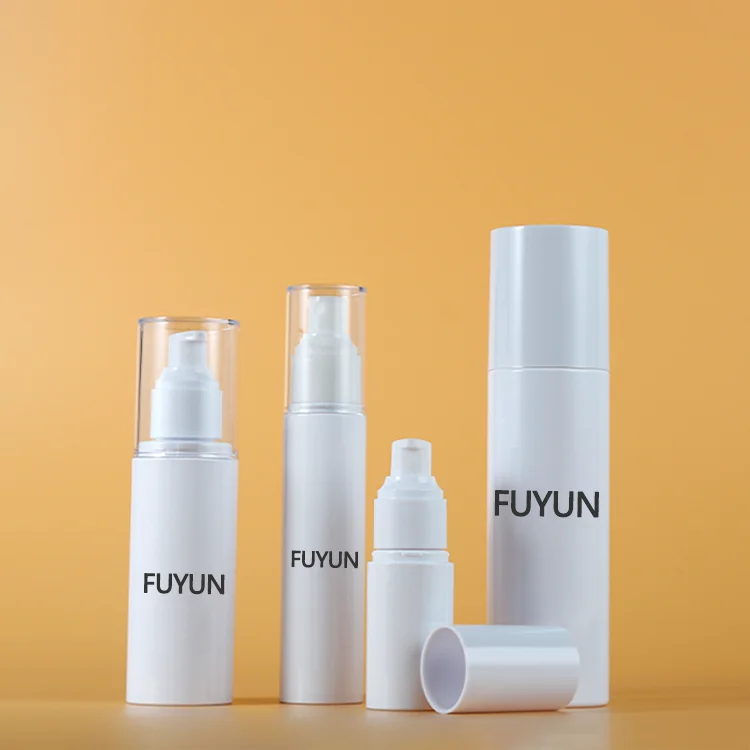 

Fuyun Ready to Ship Luxury Lotion Spray Bottle 30ml 40ml 50ml~250ml PET Plastic White Color Cosmetic Spray Lotion Pump Bottles