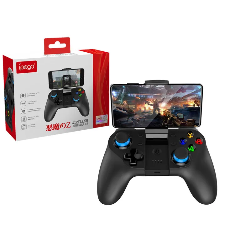 

PG-9129 Wireless Gamepad Trigger Mobile Joystick For Android iPhone TV PC BT Controller Joypad, Black