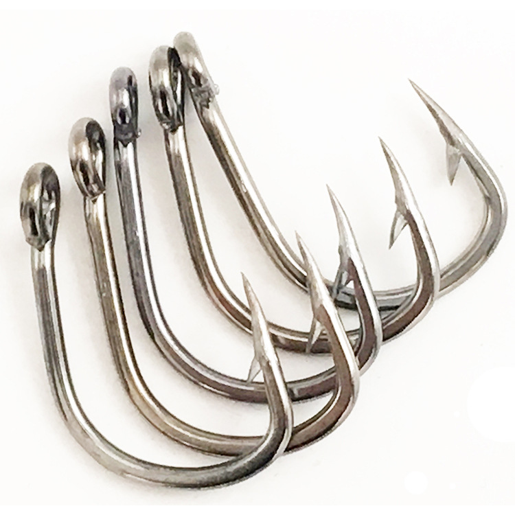 

Manufacture directly sale Many different size Stainless steel sea fishing hook, Silver