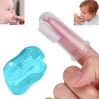 

Silicon Children's Toothbrush Finger baby tooth Tooth Brush for Infant Soft Teeth with small box