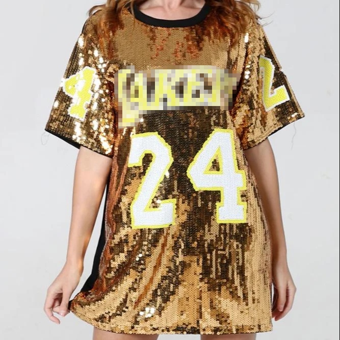 

2019 New Fashion T shirt Women Sequins V-Neck Tops Tees Female Short Sleeve Street Ladies Plus size code, Silver,pink