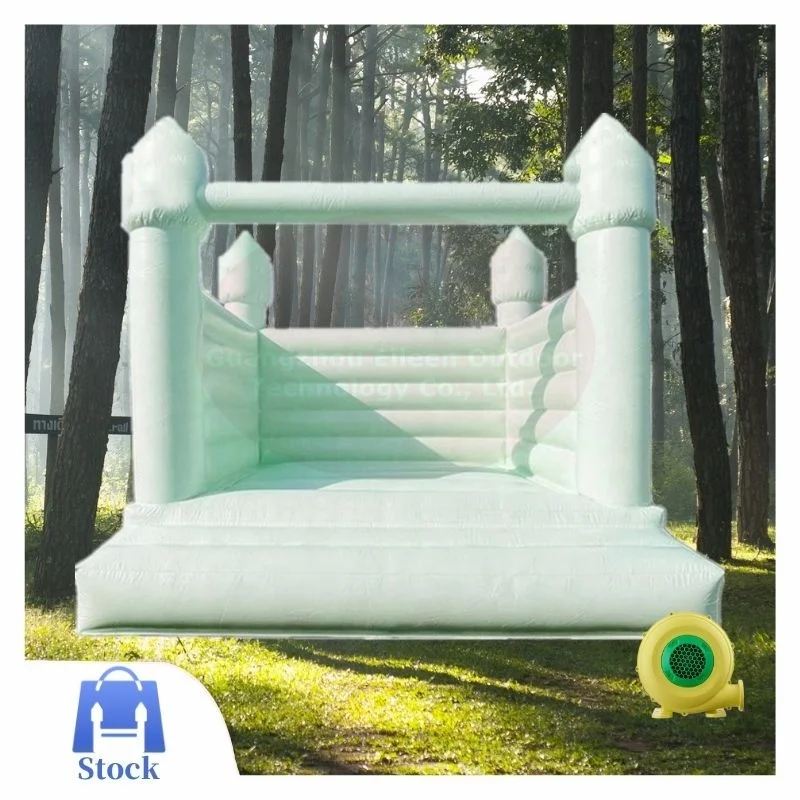 

Factory price cheap inflatable bouncer jumping bouncy castle jumper all pvc white wedding bounce house toddler bouncy house, Customized color