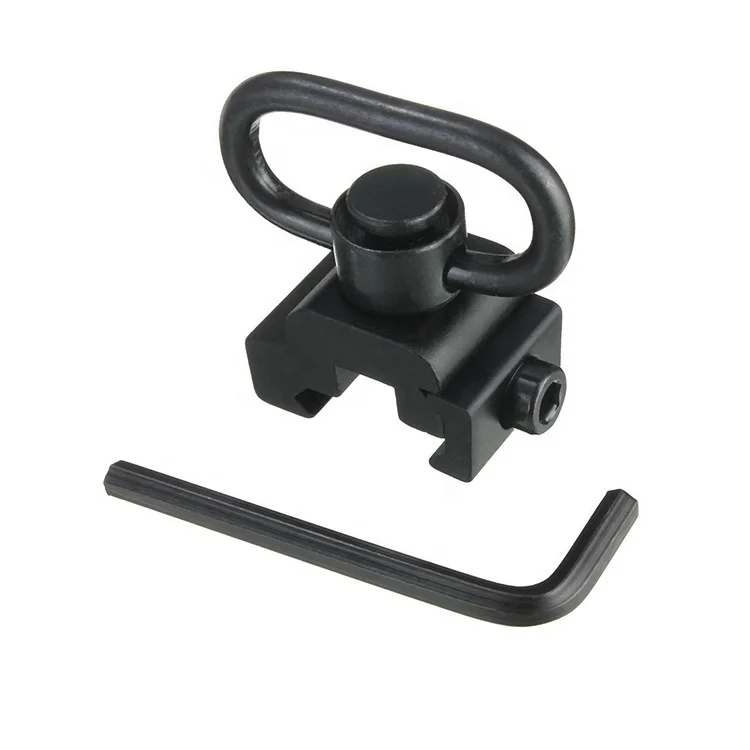 

QD Sling Swivel Mount with Push Button, QD Sling Attachment for Picatinny/Weaver Mounting Base Rail