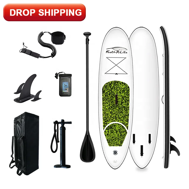 

FUNWATER drop shipping sup paddle board inflatable sup for fishing surfboard customizable, Green,black,blue,red