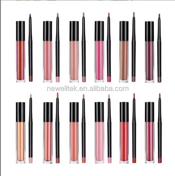 Kit De Labios Con Pintalabios Líquido Mate Y Delineador De Labios,Lápiz  Labial Con Su Propia Marca,Venta Al Por Mayor - Buy Labios De Trazador De  Líneas Del Labio Lápiz Labial Líquido Proveedor