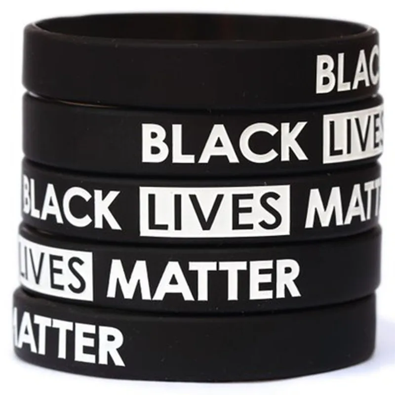 

Factory CHEAP Rubber Arm Band Armband Bracelets Black Lives Matter Silicone Wristbands