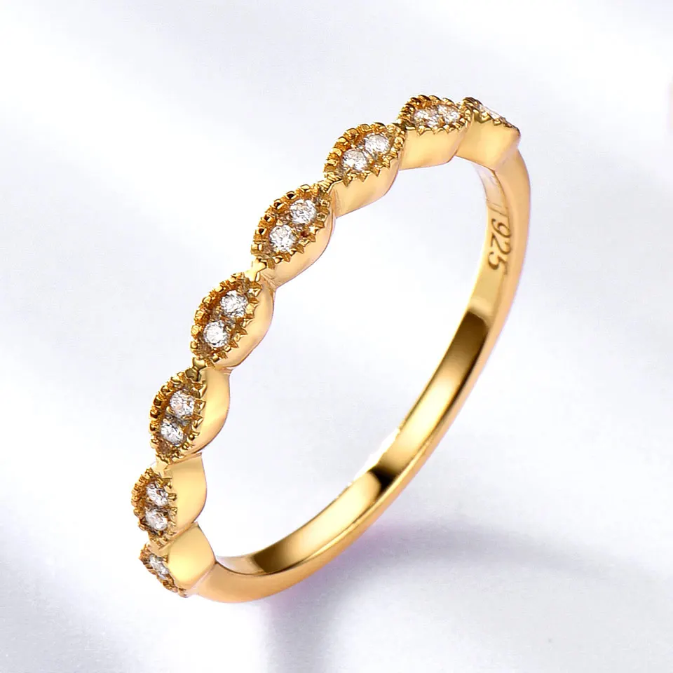 

Turkish Crown 14k/18k Gold Small Zirconia Cluster Ring for Women fine jewelry