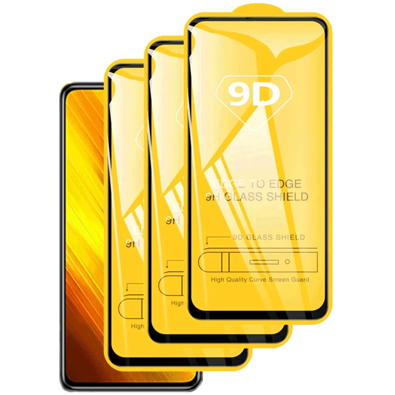 

High quality 9D screen protector for iPhone 12 pro max tempered glass full cover HD clear 0.33mm tempered film