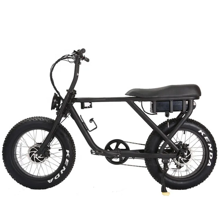 

73 style Custom Wholesale 500w 20inch Fat Tire Electric bike, Black