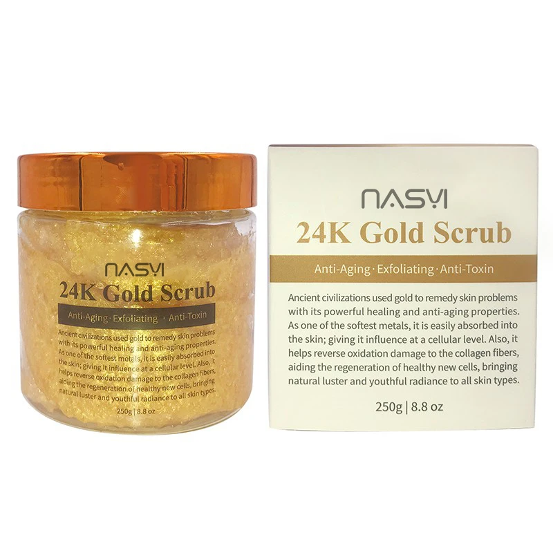 

Scrub Body Private Label 24k Gold Scrub Body Lightening Body Exfoliating