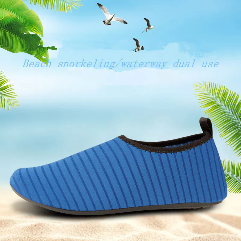

Wholesale thick soft-soled non-slip beach shoes women/ men swimming shoes snorkeling quick-drying diving shoes, Picture