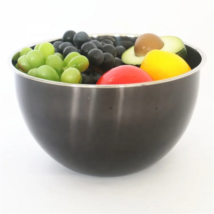 

Custom Colours Bowl Set Food Grade Serving Bowl For Fruits Stainless Steel Salad Bowls